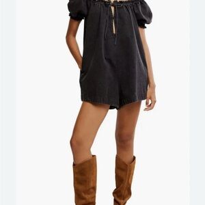 We The Free Black daisey  romper